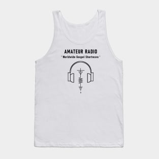 Amateur Gospel Shortwave Radio Tank Top